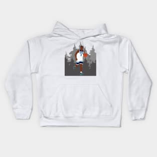 Basketball player Anthony Edwards in action Kids Hoodie